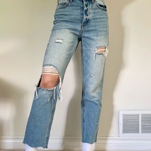 BDG straight legged ripped jeans